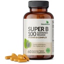 未来生物素 超级B 100 持续释放维生素B 复合型非GMO,60 蔬菜片
