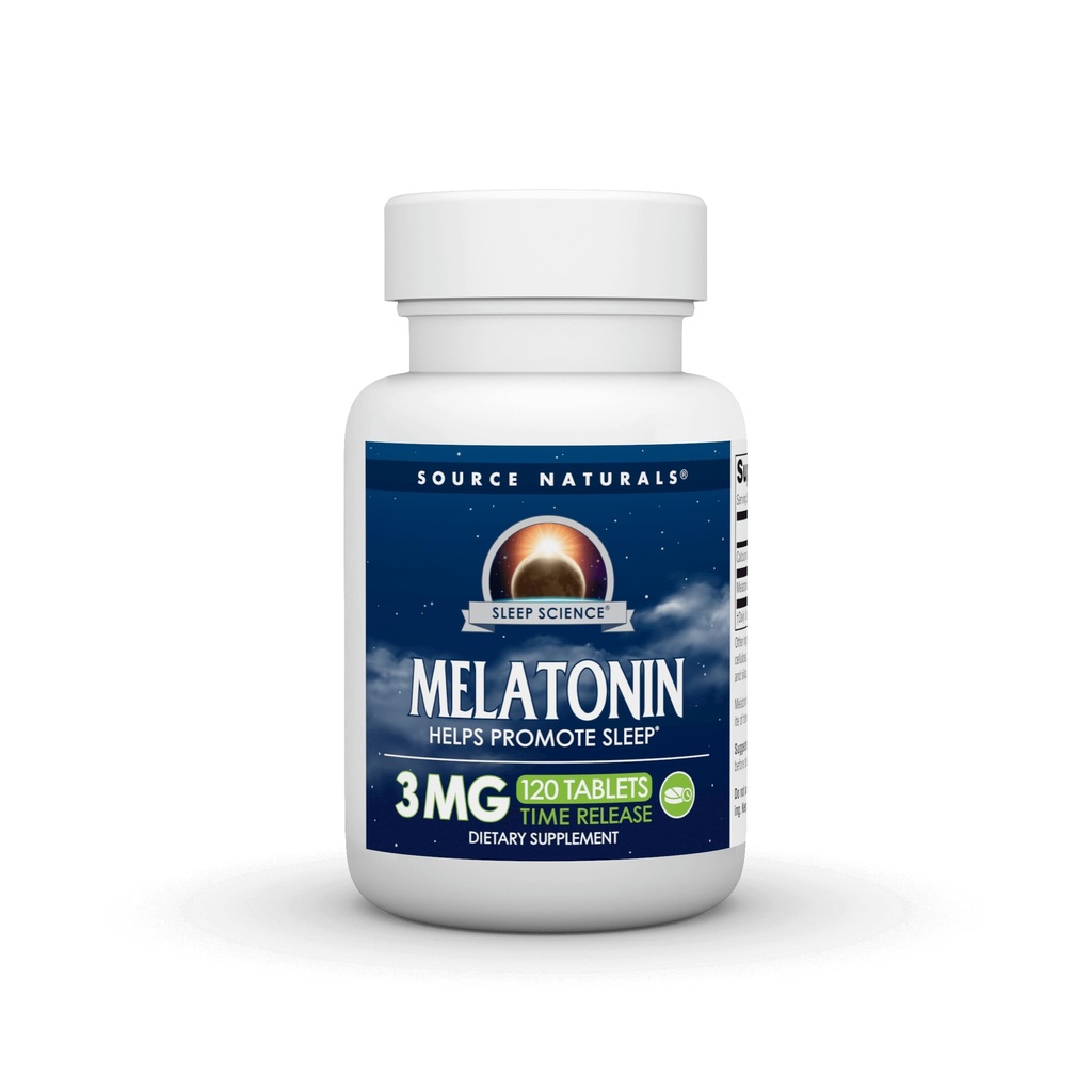释放的Melatonin* - 3毫克,120片