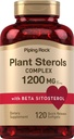 管道岩植物 Sterols 补充 + + 1200 mg + 120 软胶 + 与 Beta Sitosterol + hy Phytosterol Complex → 非 GMO, Gluten Free