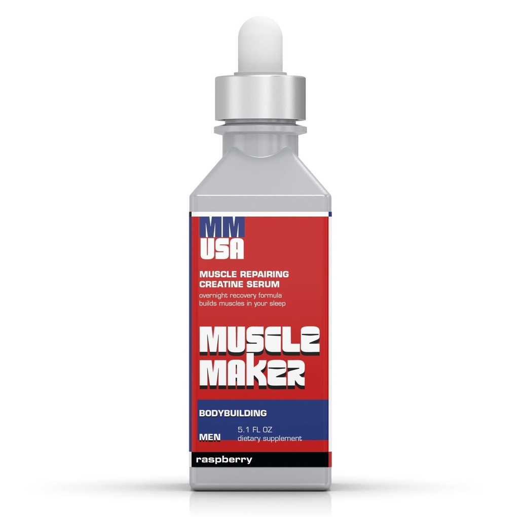 MMUSA Muscle Maker Post Workout Serum:用抗氧化剂靴子增强男性健康. 豁免电厂,维生素C和锌. Creatine for Fitness, Energy & Focus. 草莓 5.1 Fl Oz
