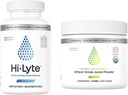 快速补水的Hi-yte电解质取代盖 | 100 Capsules | 100 有机小麦草  Ju  Ju der  Kam  Kam  Kam  Kam 75 服务 | 美味的柠檬火焰