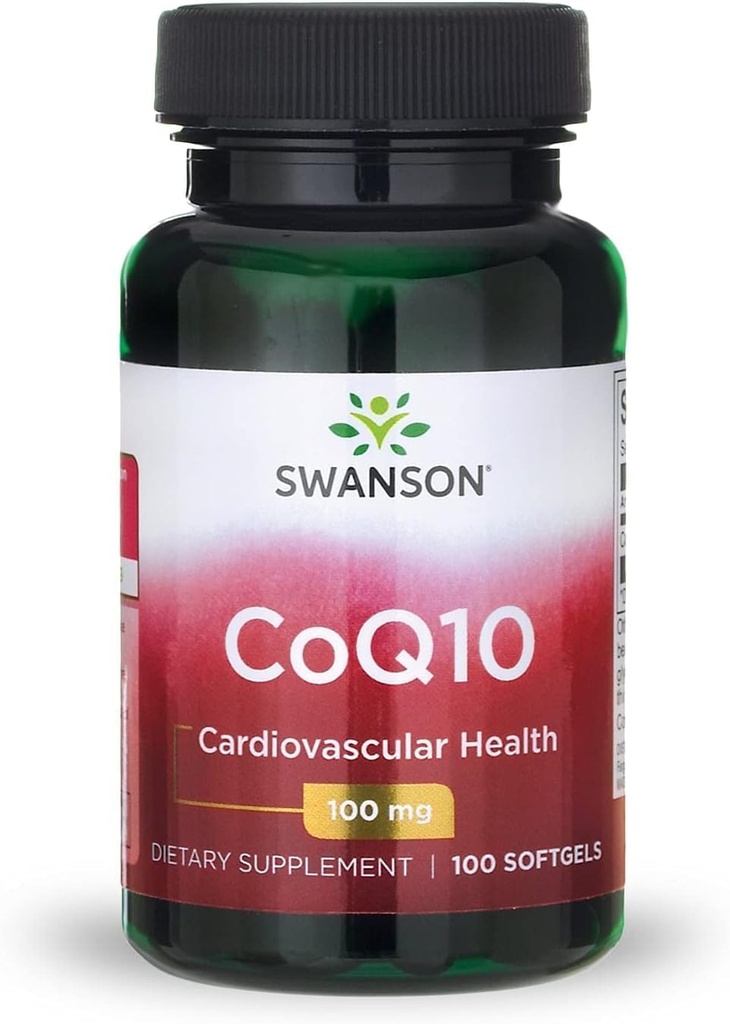Swanson CoQ10 - 能量抗氧化剂支持 - Coenzyme Q10 补编 - (100 Softgels,每架100mg)