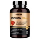 ZEBORA Ubiquinol CoQ10 400mg 软胶有维生素C & Vitamin E & Selenium, Max-Abboxy, 4-in-1 强抗氧化剂, 支持心脏健康与能源生产,120 软胶