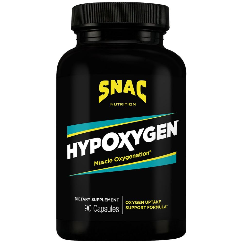 SNAC HypOxygen - 肌肉氧化性能和耐力补充,改进人体的VO2 Max 和 协助从高重复运动中恢复,90 Veggie Capsules(45架)