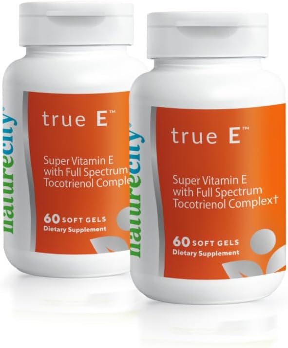 NatureCity True-E Full Spectrum Tocotrienols 维生素E & Natural Alpha Tocopherol 补充 Evnol Suprabio的 可持续 Tocotrienols 非GMO 维生素E 复合体 120 软凝胶