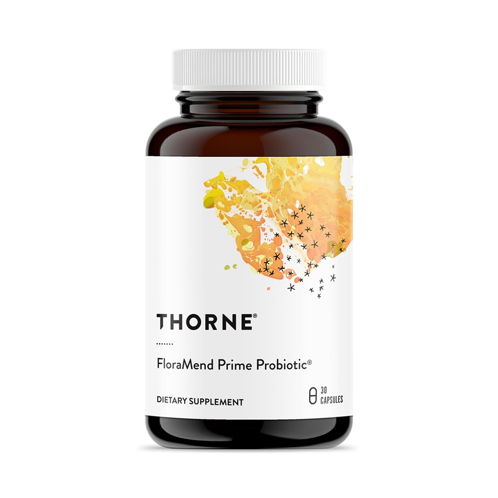 THORNE - FloraMend Prime Probiotic - 大陆架稳定的Probiotic Blend - 援助体重管理和支持消化保健的Gut健康补充物 * - 30种服务