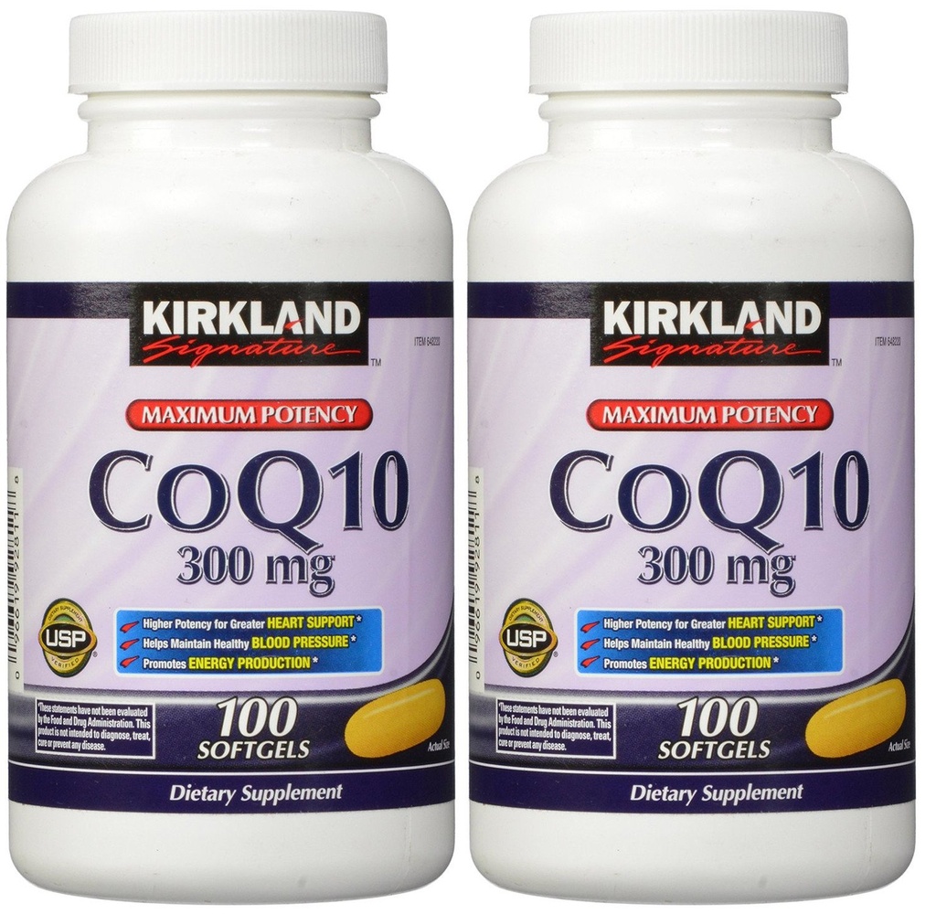 Kirkland wcaqZ, COQ10 300 mg 100 软胶(2包)