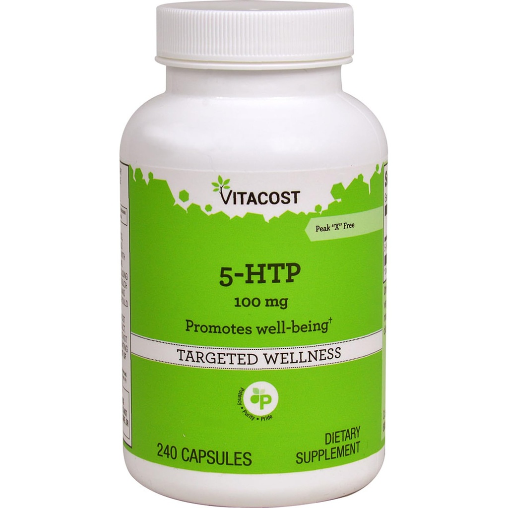 维生素5-HTP - 100毫克 - 240卡普尔