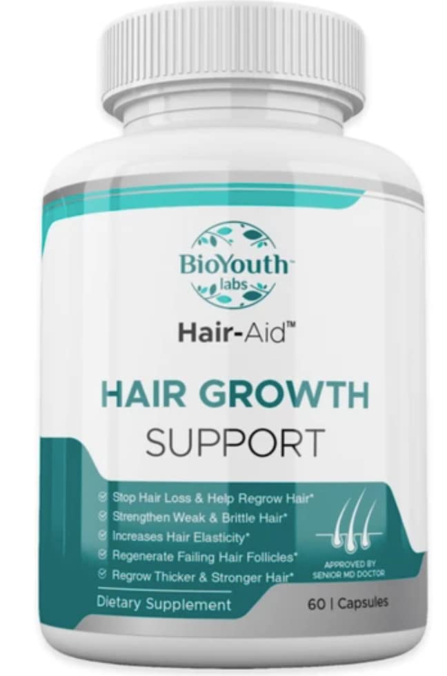 《Labs hair growth Vitamins for Thicker Hair growth, 60 Capsules - 维生素E的营养混合剂、Raspberry Ketone、Iron & Saw Palmetto 以最大限度地减少妇女和男子的头发损失。