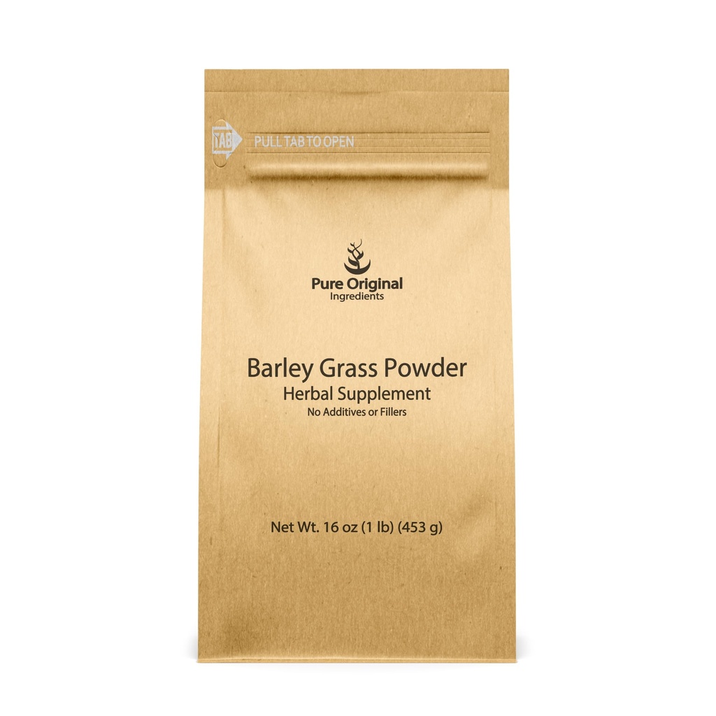 PURE ORIGINAL INGREDIENTS Barley Grass Powder, 1 lb, Herbal Supplement, Always Pure, No Fillers