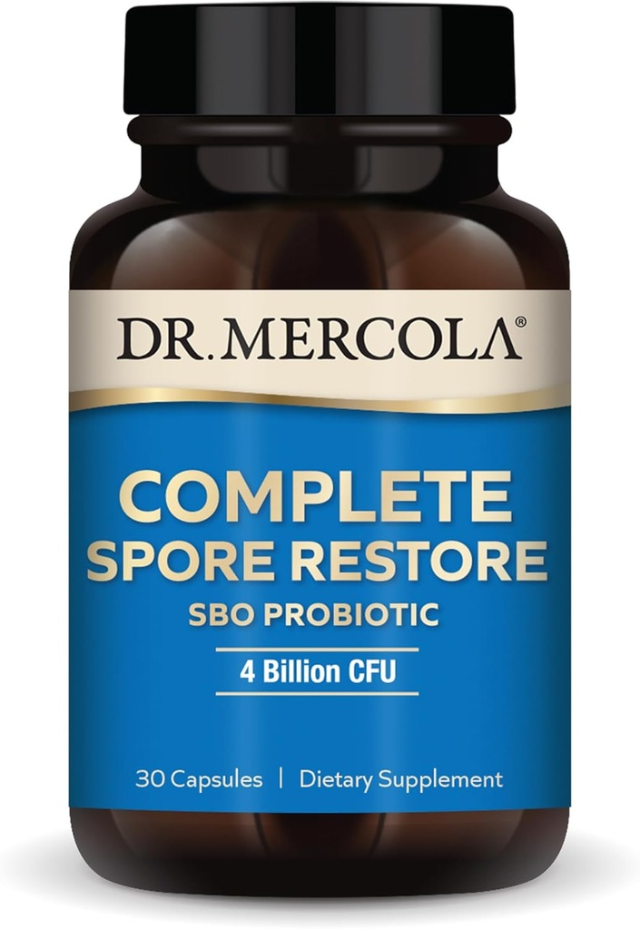 Mercola博士 完整恢复30名服务员(30名Capsules)、SBO Probiotic、4亿CFU、饮食补充、支持健康免疫功能、非GMO