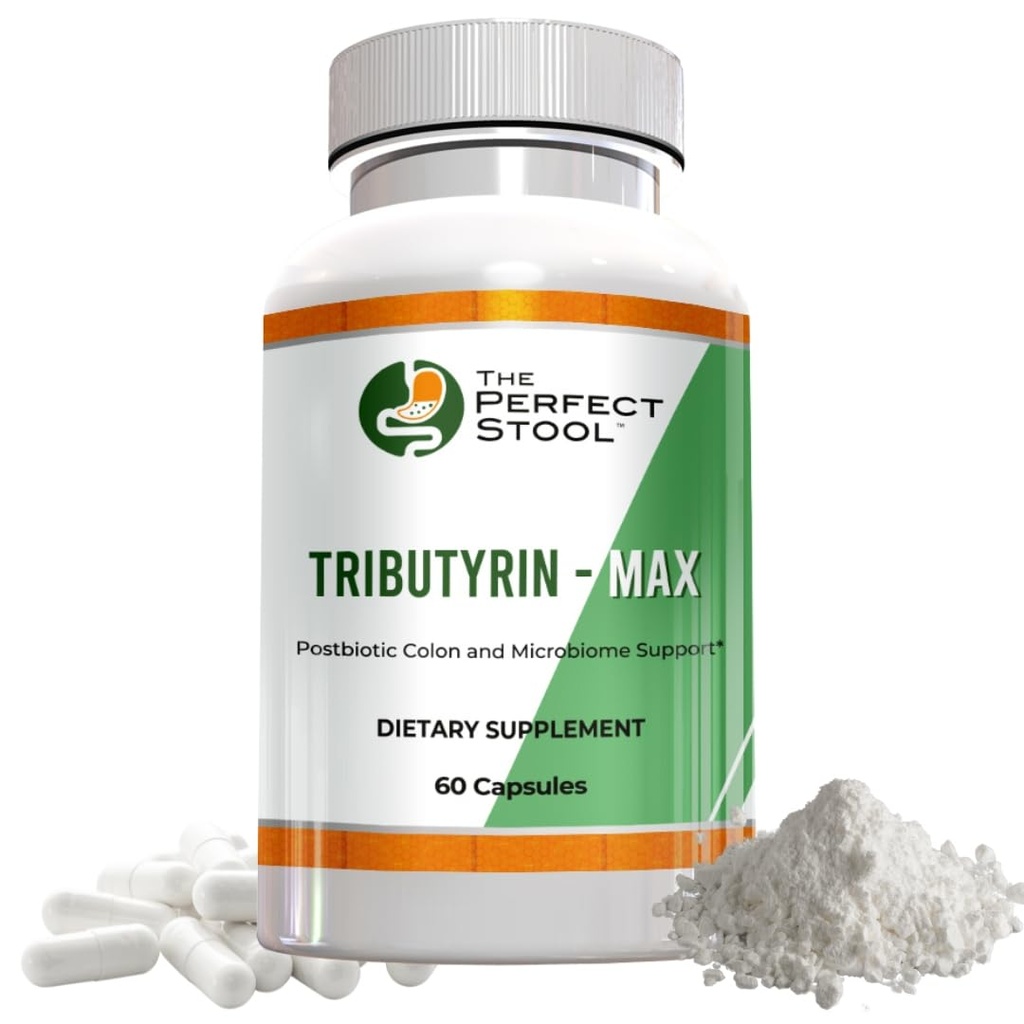 Tributyrin-Max 后生素补充剂; Bloating, Gas and Leaky Gut 支持; 完美,清洁的擦拭管; 750 mg 肠内卡普尔; 第三方测试的Gluten/Deiry-Free