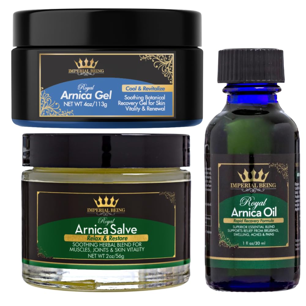 Royal Arnica Complete Recovery Bundle (Gel + Salve + Oil)