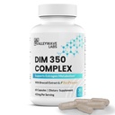 DIM Supplement - 350 mg Capsules, Diindolylmethane Supplement for Women and Men Supports Estrogen Metabolism, Hormone Balance, Menopause, Estrogen Balance, PCOS (60 Count)