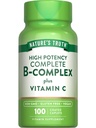 大自然的真理维生素B 复合体+维生素C + 100卡普莱特 + Vegan, Non-GMO & Gluten 免费补充品