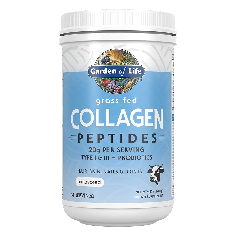 Garden of Life Grass Fed Collagen Peptides Powder,9.87 oz/280 grams
