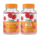可活性镁+维生素B12,Gummys Bundle - 大品尝,维生素补充,Gluten Free, GMO Free, Chewuable Gummy (英语).
