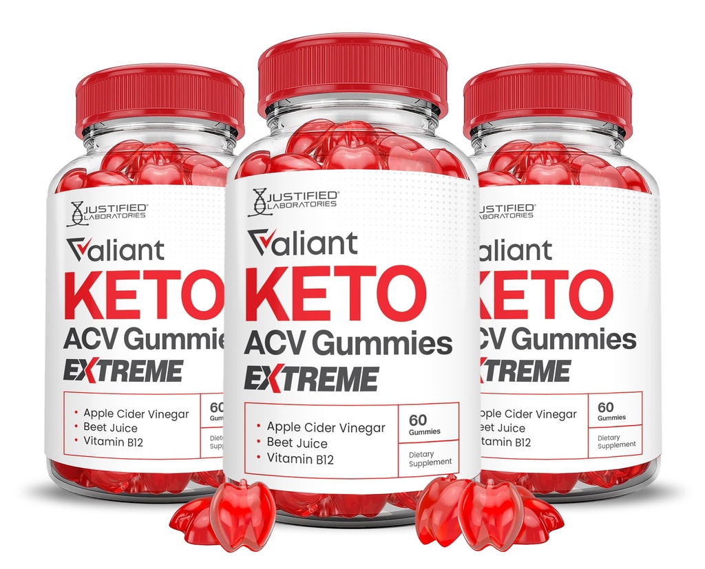 (3 Pack) Valiant Keto ACV Gummys Extreme 2000MG Valant Keto Gummys 苹果苹果苹果苹果醋 配以石榴甜甜菜汁粉 B12 Vegan Non GMO 180 Gummys 配制.