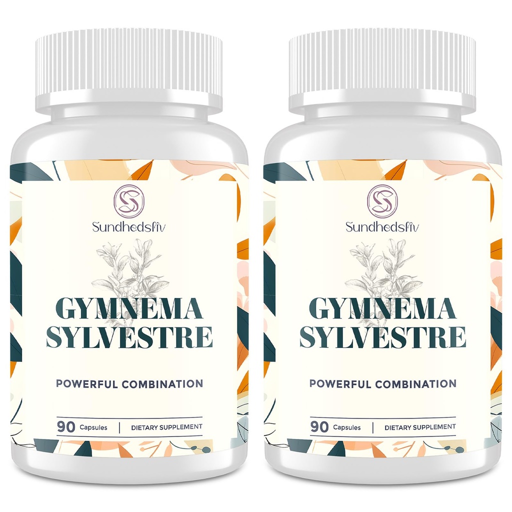 Sundhedsliv 16 in 1 Blxxd Sugr Effective Gymnema Sylvestre Supplement 2100MG | with Berberine, Cinnamon, Bitter Melon | Vitamins, Magnesium & Chromium | 2Pack
