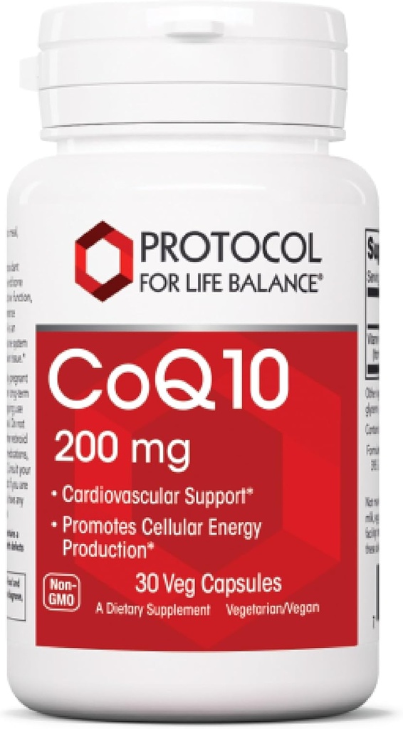 《CoQ10号议定书》,200毫克 -- -- 心脏健康* -- -- 男女心脏补充剂* -- -- Vegan & Non-GMO -- -- 30 Veg Capsules