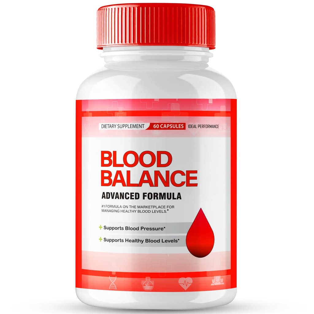Blood Balance Blood Formula Support Supplement Capsules, Official BloodBalance Pills - Extra Strength, Premium Formula for Healthy Circulation & Stable Levels, All Natural Health Reviews (60 Capsules)