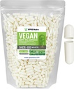 XPRS Nutra Size 00 空卡普勒斯 - 1000 伯爵空 Vegan Capsules - 蔬菜药丸 - DIY 蔬菜药丸填充 - Veggie Pills for Do-It - Yourself Suppers(白色)