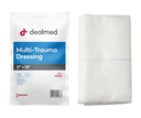 Dealmed 12" x 30" Multi-Trauma Dressing – Sterile Emergency Oversized Pad, Superior Absorbency, Protection and Padding, Wound Care Product for First Aid Kit (Pack of 1)