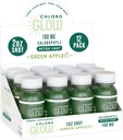 氯糖体(Chloroglow Chlorophyll Shots) – 有机植物基绿色苹果饮料用于免疫支持和身体清洁 – 自然补充(12包)