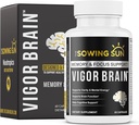 Vigor Brain Premium Nootropic 补编 – 浓度,大脑和记忆支持 – 配以40种独特的Nootropic 成份: DMAE, Choline, Phosphatidylserine, Bacopa Monnier & Huperzine A (1)