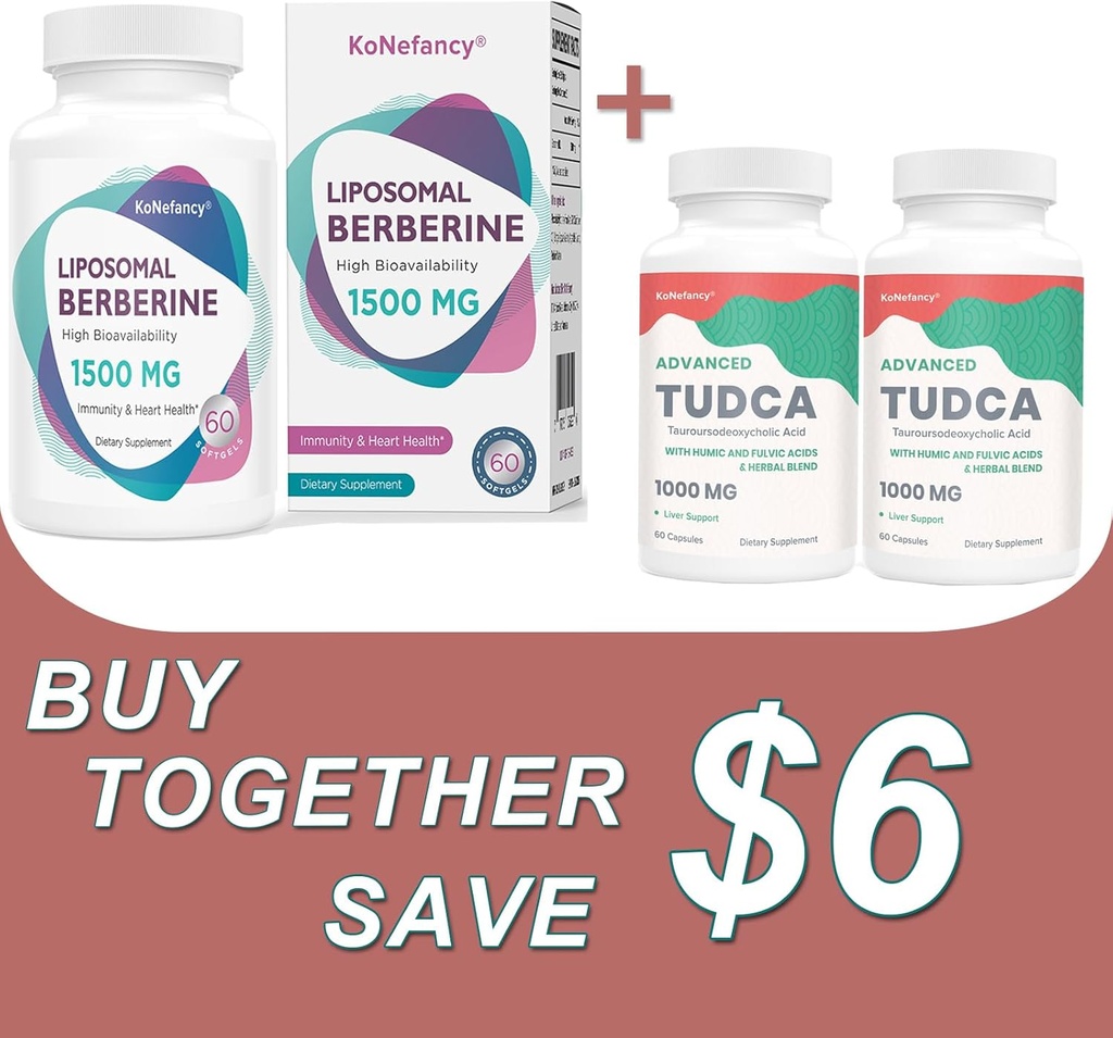 用TUDCA Complex 2Pack 和 Liposomal Berberine 1500mg Bundle 优化健康