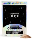 Everyday Dose Bold Medium Roast Mushroom Coffee 90mg Caffeine per serving with Grass-Fed Collagen, Chaga, Lions Mane & L-Theanine for Better Focus, Energy, Digestion, Skin, and Immunity 30 Servings