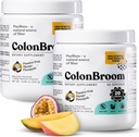 ColonBroom Psyllium Husk粉(热带水果,120种服务) - Colon Cleanse for Bloating Relief & Gut Health - Colon Broom Fiber Powder Drink - Vegan, Gluten Fiber Powder 补充产品