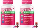 SmartyPants Organic Women's Multivitamin Gummies: Biotin,Probiotics,Methylfolate,Omega 3 (ALA),Vitamin D3,C,Vitamin B12,B6,A,K & Zinc,Inositol,Gluten Free,(30 Day Supply),120 Count (Pack of 2)