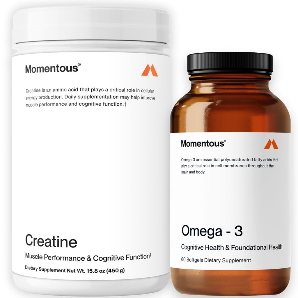 肉粉和Omega-3鱼油 1,600毫克 - EPA & DHA的每日Omega-3补充剂 - 支持力量,精液,恢复和联合健康 - NSF 体育证书
