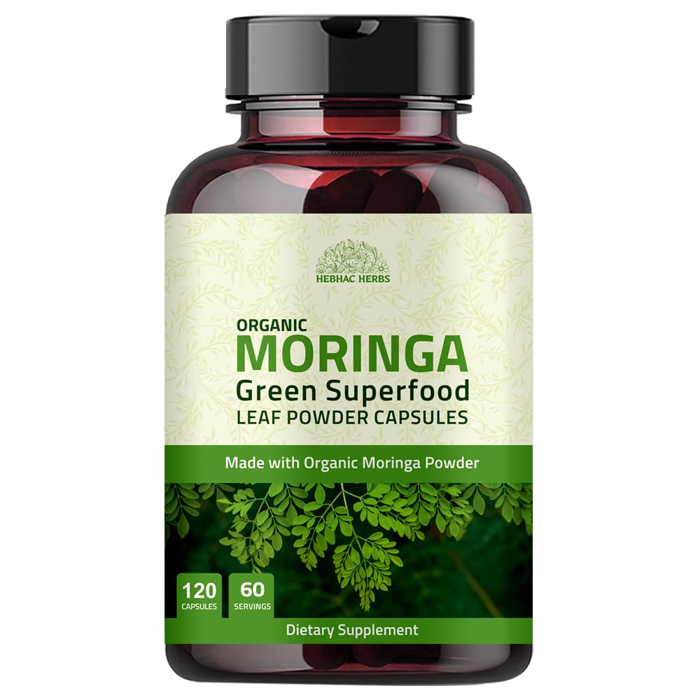 有机莫林加Capsules 120 Capsules 1000mg – 代谢,和免疫支持 营养-Rich超食品 → 非转基因和无胶质