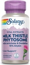 SOLARAY 牛奶 与 Artichoke, Dandelion 和 Ginger - 牛奶 硝酸盐提取剂 15% Silybin - 肝脏补充剂 - 60天保证,实验室验证 - 30名服务员,30名Veg Caps