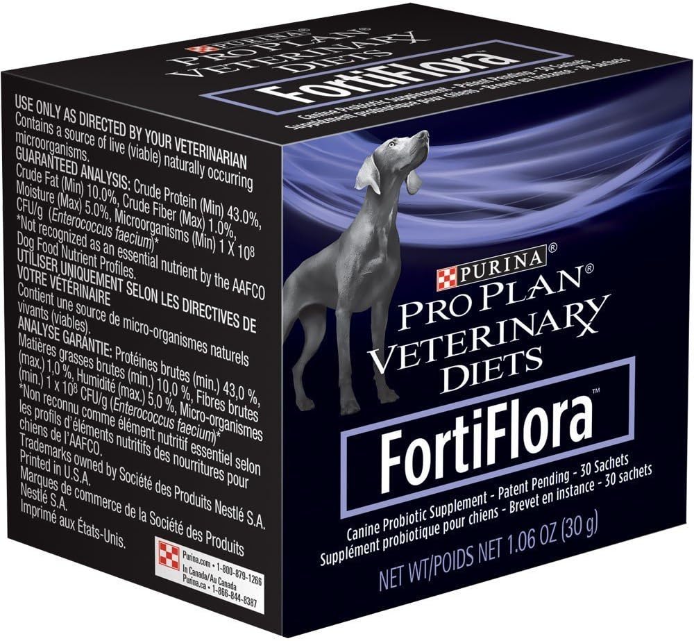 Purina Fortiflora 犬类营养补充箱(3包),30gm/90计数