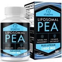 Liposomal Palmitoyl乙醇酰胺 1300 MG + Luteolin 100 MG, 高级吸收, 微营养化 Pea 补充不适管理, 60 软胶