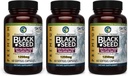 神奇的草药 黑种子 油囊 - 高概率 冷压 Nigella Sativa Aids in Digestive Health, Imune Support and Brain 函数 - 60 Counter, 1250 mg (Pack of 3)