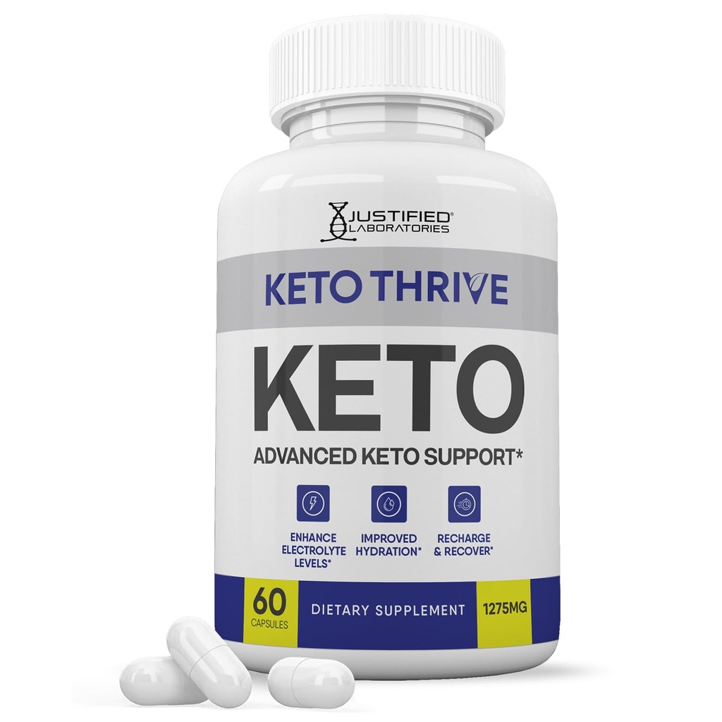 Keto Thrive Keto ACV Pills 1275MG Keto 支持 Keto ACV Gummys 的 Blend Capsule 替代品,由苹果苹果苹果苹果醋Vinegar Extra Virgin 橄榄油粉绿茶叶 60 Capsules 设计.