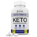 Keto Thrive Keto ACV Pills 1275MG Keto 支持 Keto ACV Gummys 的 Blend Capsule 替代品,由苹果苹果苹果苹果醋Vinegar Extra Virgin 橄榄油粉绿茶叶 60 Capsules 设计.