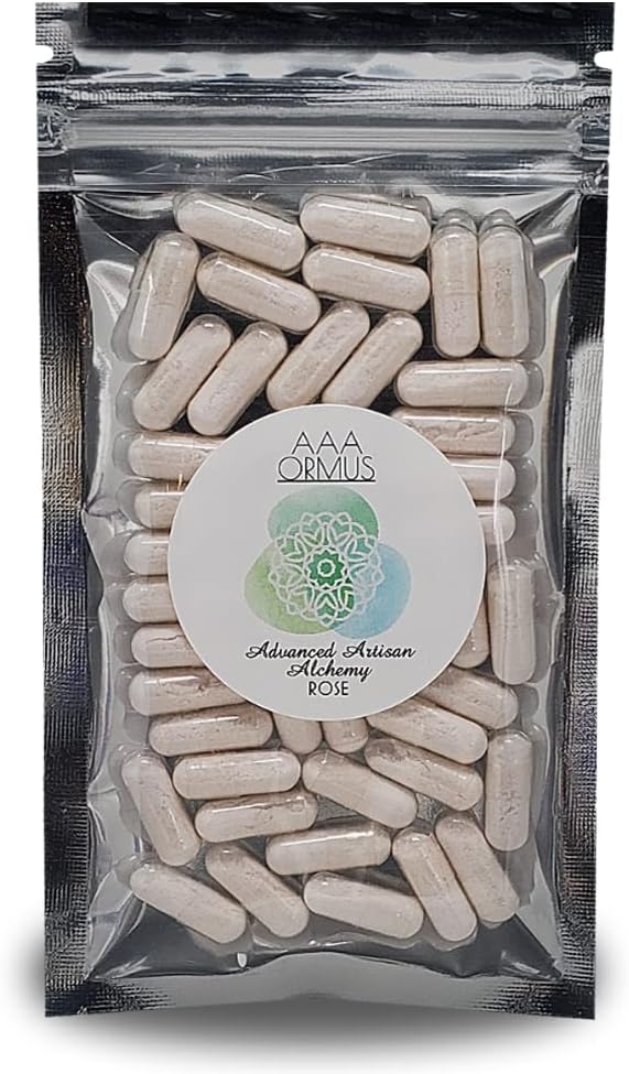 ORMUS玫瑰 - 单原子金质 - 45 Vegan Capsules - 哲学石 - AAA Ormus