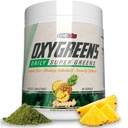 EHP Labs OxyGreens 超级绿地粉 - Spirulina & Chlorella Superfood,绿色汁粉和绿地增生剂,抗氧化剂和豁免支持,30个服务(菠萝)