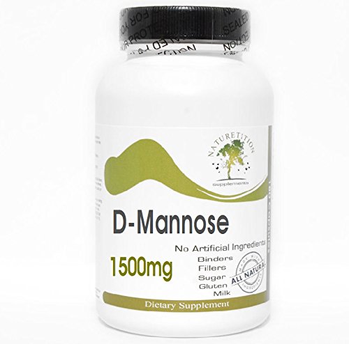 D-Mannose 1500mg ~ 180 Capsules - No Additives ~ Naturetition Supplements