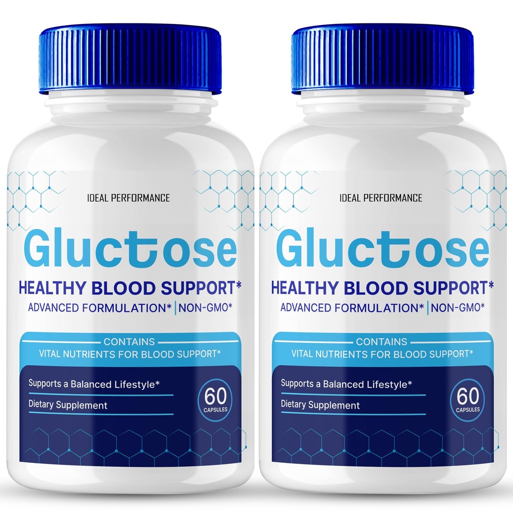 Gluctose Pills Advanced Blood Support Formula Supplement, Gluc Tose Blood Capsules - Maximum Strength, Gluctose Aid All Natural Formula Pills, Gluctose Capsules Blood Support Reviews (2 Pack)