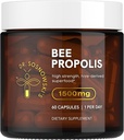 索斯诺夫斯基博士的蜜蜂Propolis 1500mg highpotency 蜂巢衍生的超级食物,蔬菜卡普勒斯,60 Counter QQ 2个月供应量
