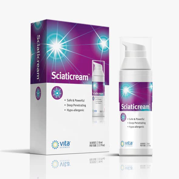 维塔科学 SciatiCream - 与Arnica, B1, B5, B6, MSM, Aloe和椰子油为Sciatic Nerve支持配料,快速代理Soothing公式...
