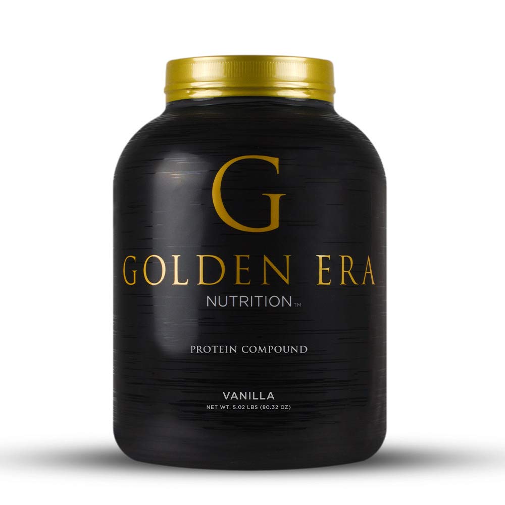 Whey Protein Compound Powder, Vanilla Flavor, Gluten-Free, 5 Pounds
