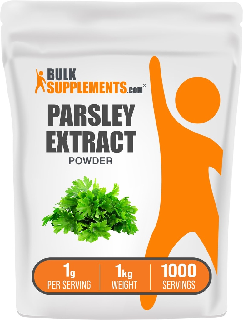 BulkSupplements.com Parsley Extract Powder - Parsley Supplement, Antioxidant Source, Herbal Supplement - Gluten Free, 1g per Serving, 1kg (2.2 lbs) (Pack of 1)
