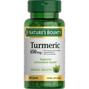 Nature's Bounty Turmeric Capsules, 草药补充植物抗氧化剂,450 Mg, 60 Ct